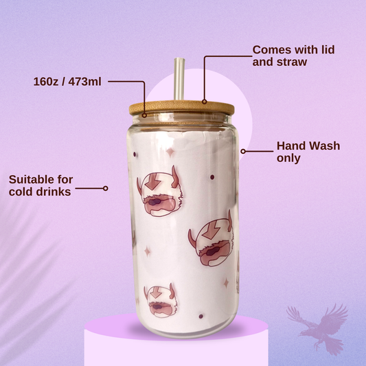 Avatar Inspired Appa Libby Glass