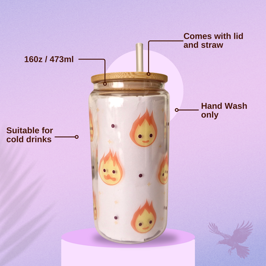 Howl's Moving Castle inspired Calcifer Libby Glass