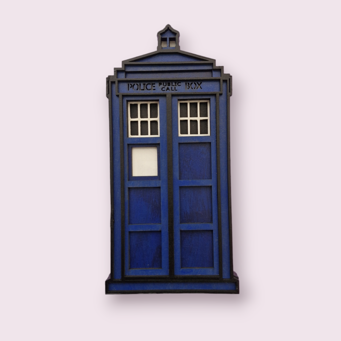 Doctor Who Inspired Tardis 3D Layered Wall Art