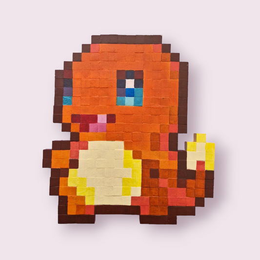 Pokémon inspired Charmander Pixel Art