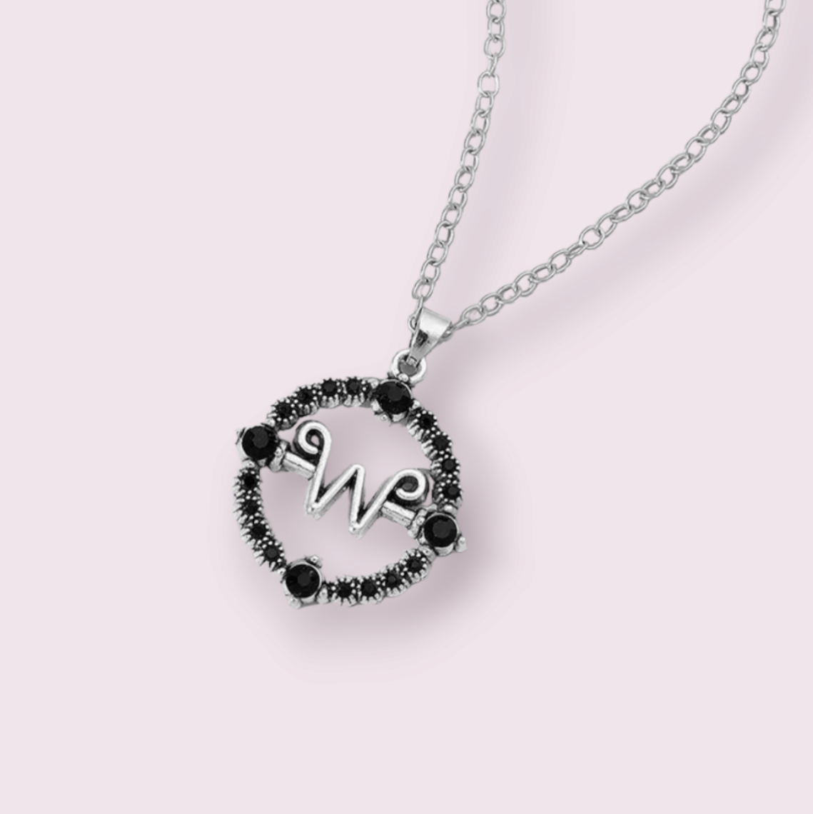 If you're as much of a fan of the new Addams Family series, Wednesday, this necklace is sure to make your squeal. Inspired by the family heirloom Morticia gives to Wednesday to help with her psychic gifts. Size roughly 2.5cm, material zinc alloy