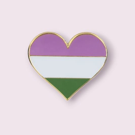 A unique gift for the LGBTQ+ gender queer individuals, lets show some pride. Pin Size Roughly 2.5x2.2cm. Material: Enamel and zinc alloy.