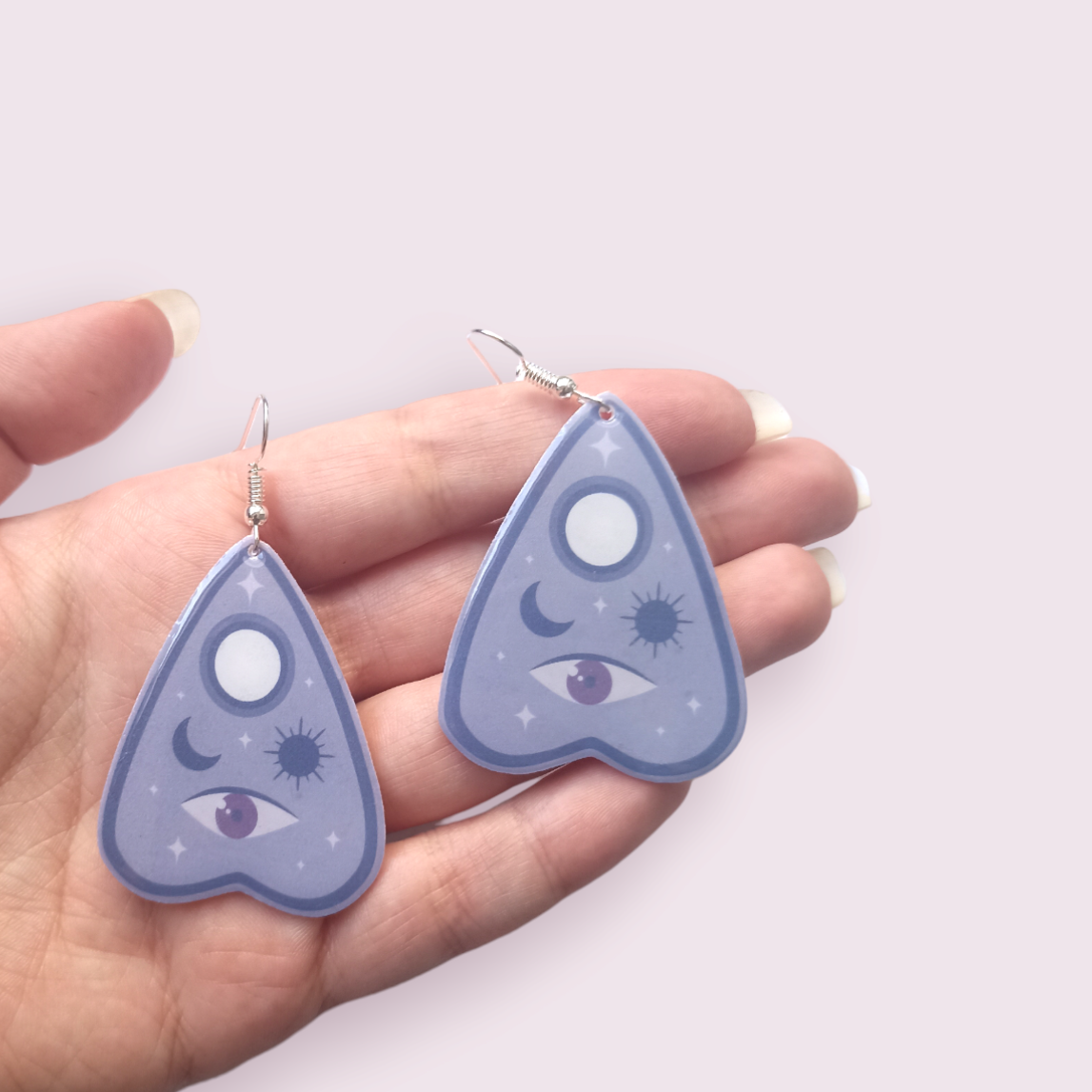 These stunning earrings are designed and made in-house. Material: shrink film, resin, nickel free hooks. Please note as these are all handmade, minor differences may occur from piece to piece. All shrink film products can take about a week to send out as they are currently made to order