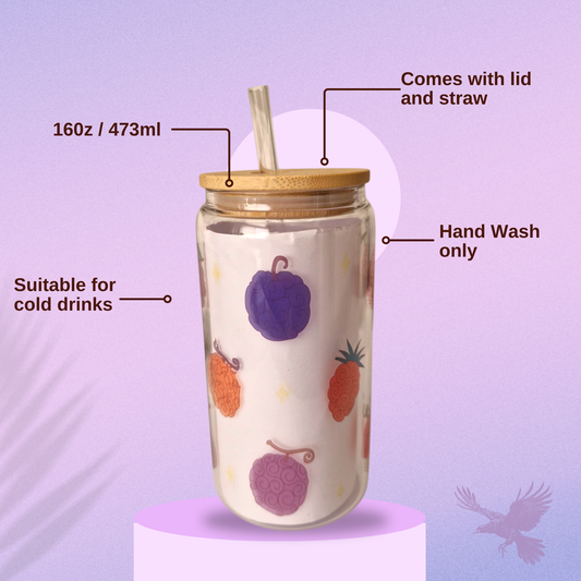 One Piece inspired Fruit Libby Glass