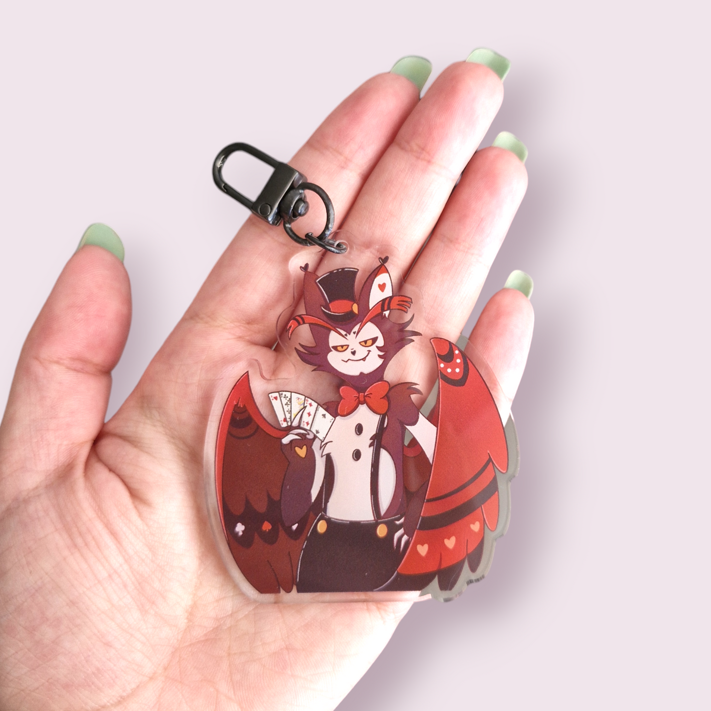 Hazbin Hotel Inspired Husk Acrylic Keyring