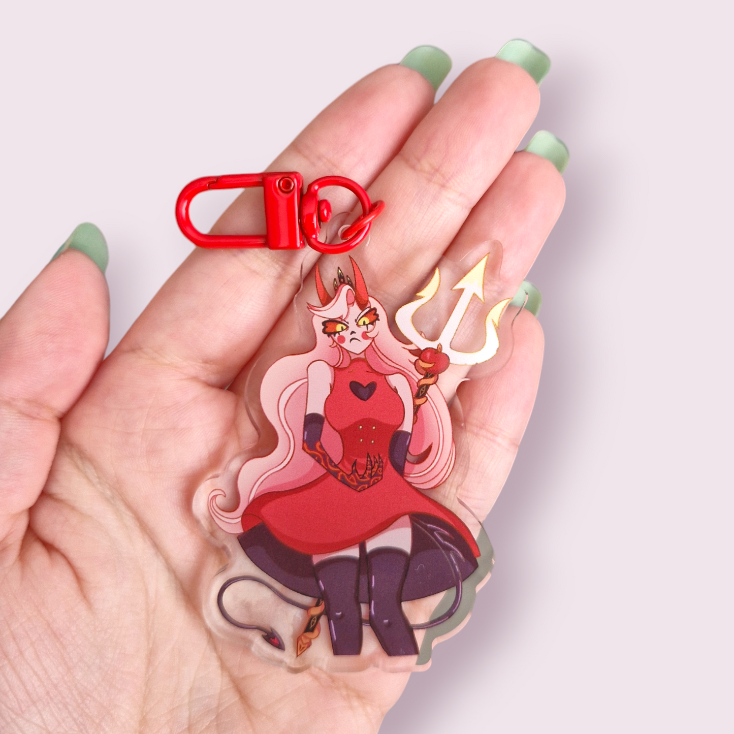 Hazbin Hotel Inspired Charlie Acrylic Keyring