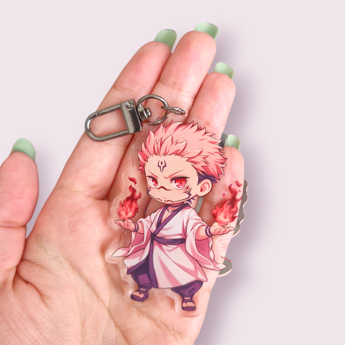 Jujutsu Kaisen inspired Sukuna Acrylic Keyring