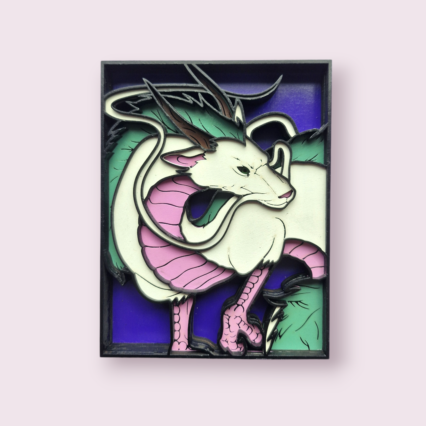 Spirited Away Inspired Haku 3D Layered Wall Art