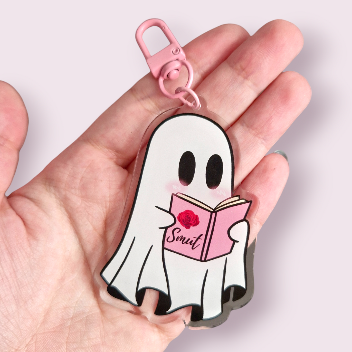 Smutty Ghost Acrylic Keyring