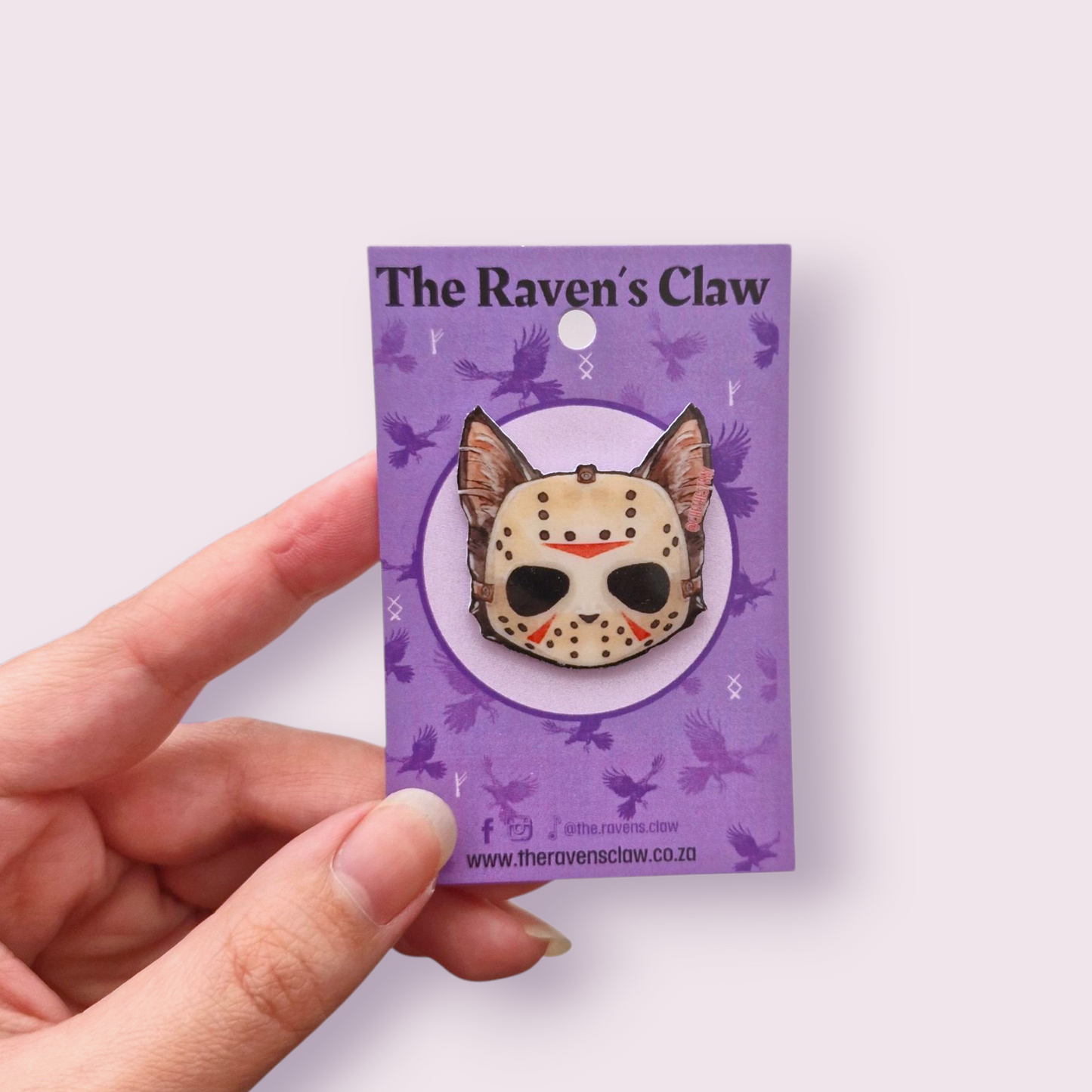 Friday The 13th Jason Voorhees Cat Shrink Film Pin
