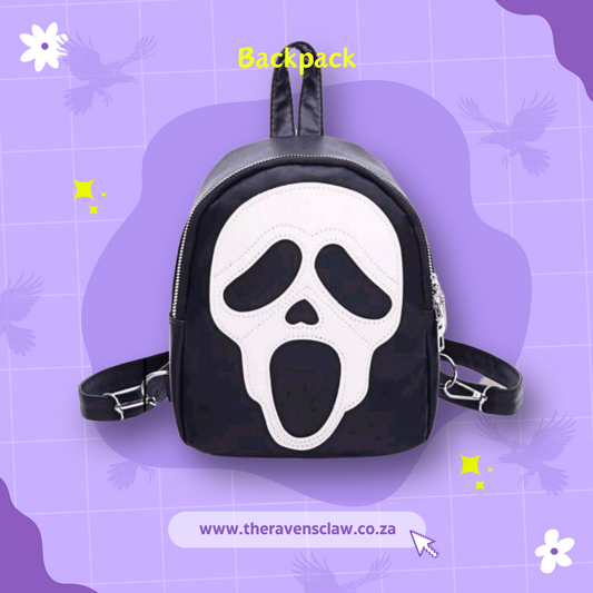 Scream Inspired Ghostface Small Backpack Bag