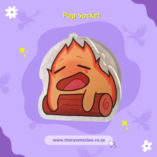 Calcifer inspired Pop Socket