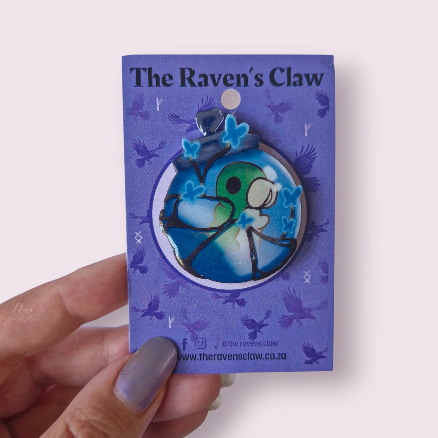 Hollow Knight Inspired Grub Jar Shrink Film Pin