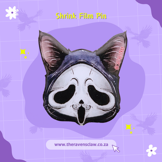 Scream Ghostface Cat Shrink Film Pin