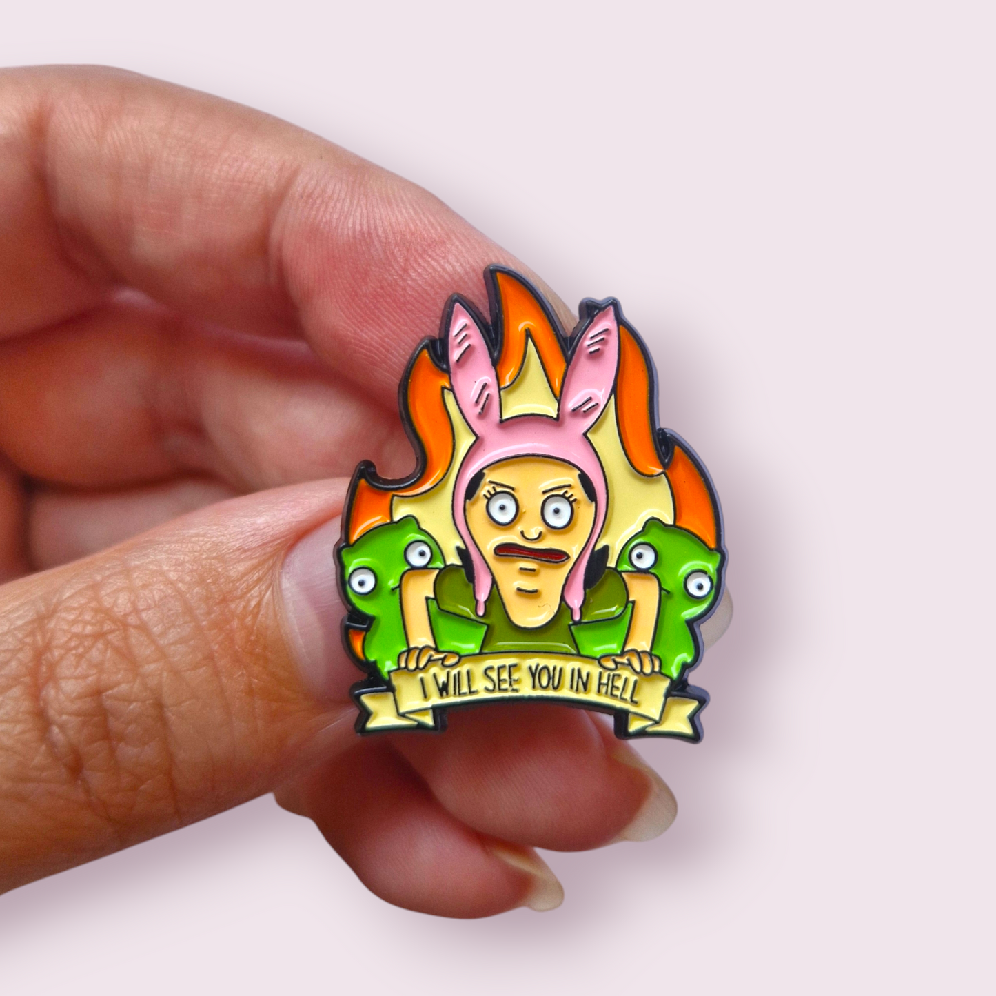 Bob's Burgers inspired Loiuse Beltcher Pin