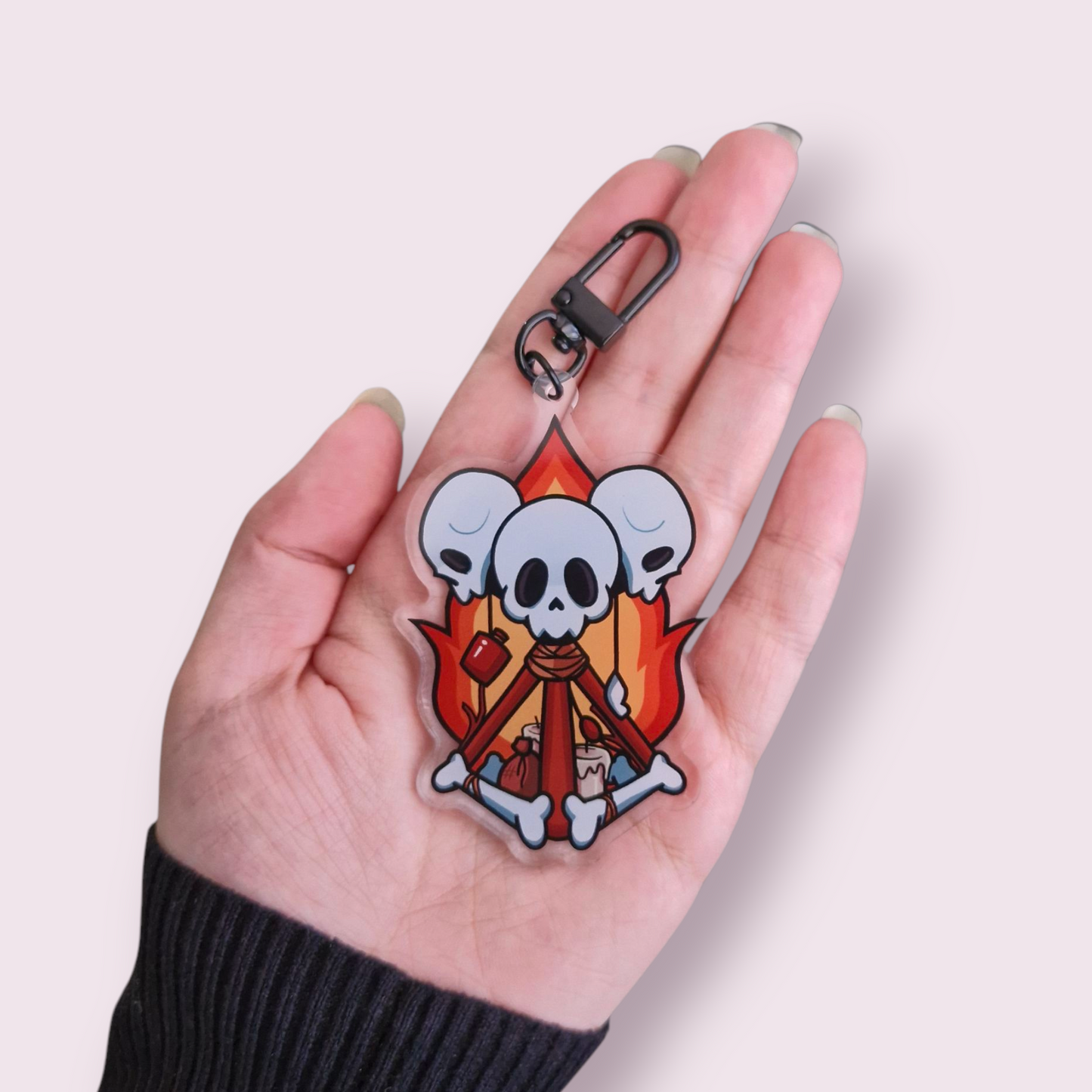 Dead By Daylight Inspired Hex Totem Keyring