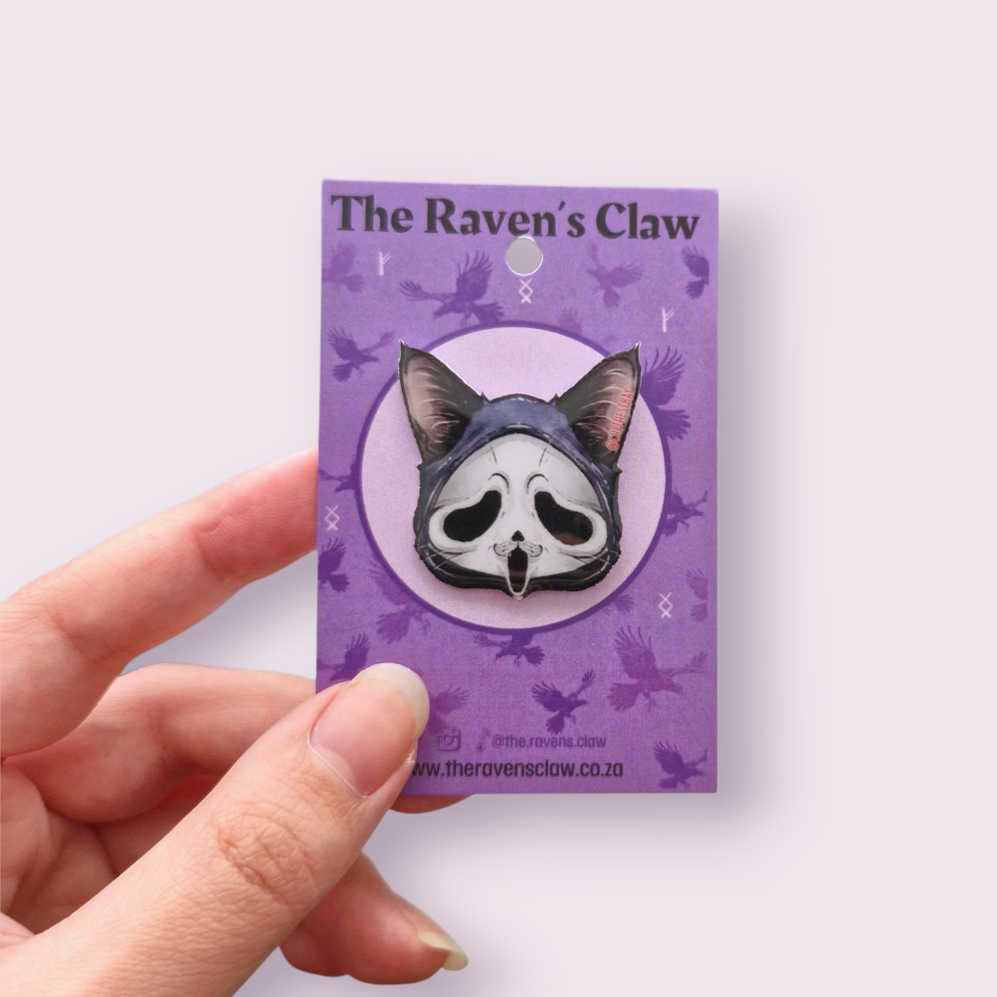 Scream Ghostface Cat Shrink Film Pin