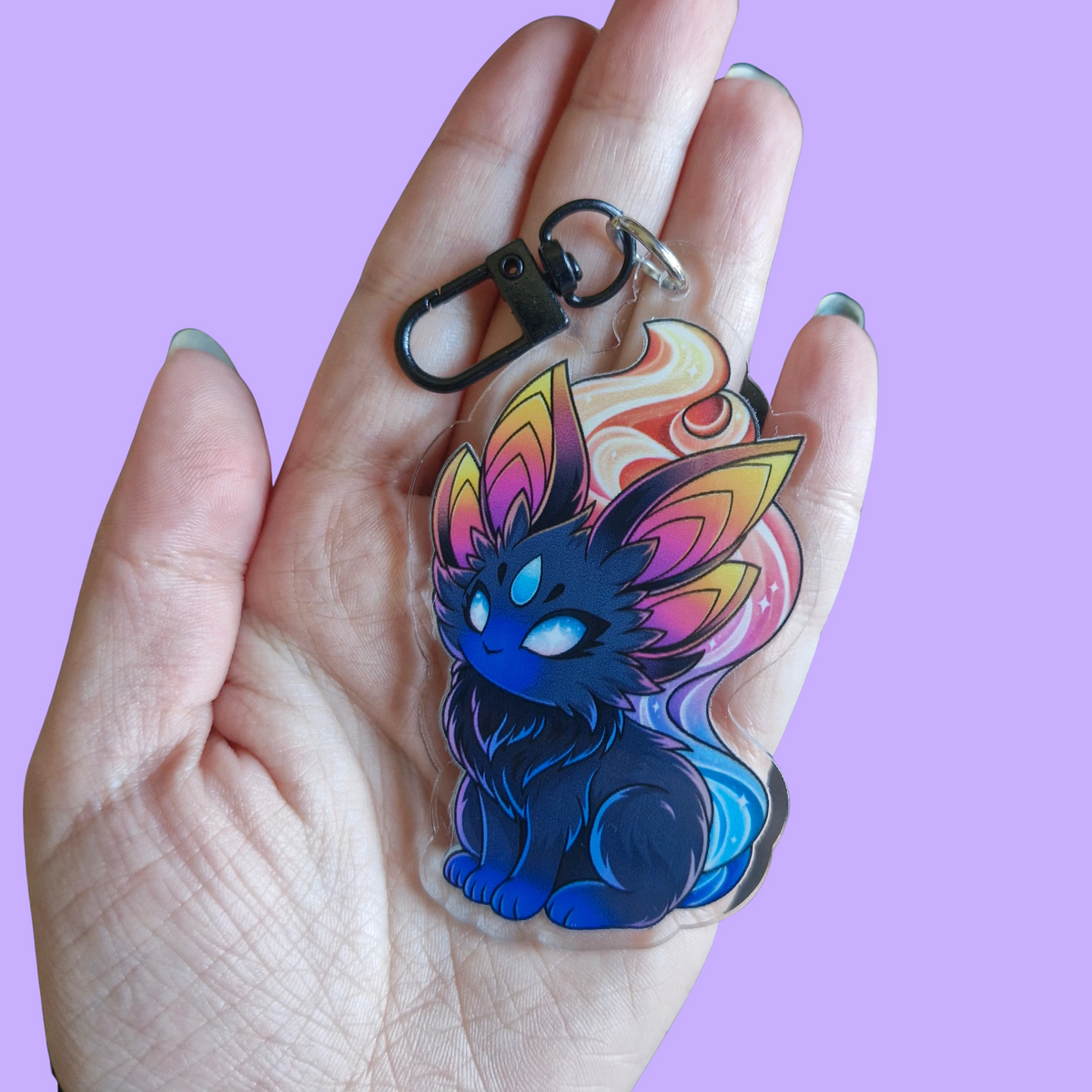 Cosmic Cat Keyring
