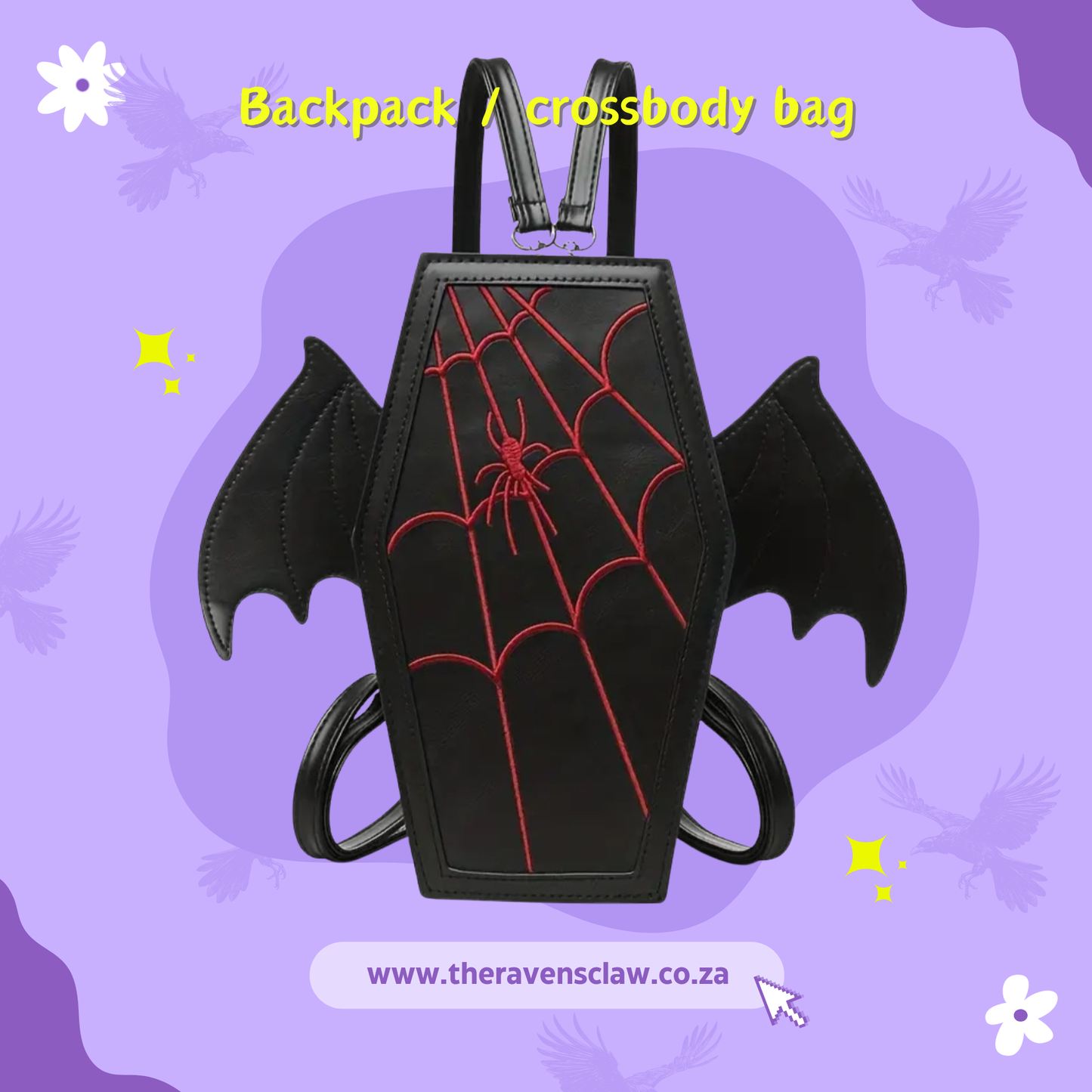 Batwing Coffin Spider Bag