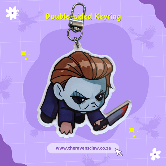 Halloween Michael Myers Inspired Hanging Keyring