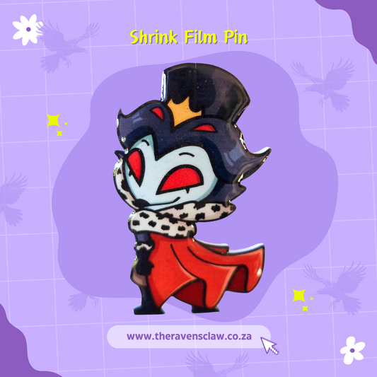 Helluva Boss Inspired Stolas Shrink Film Pin