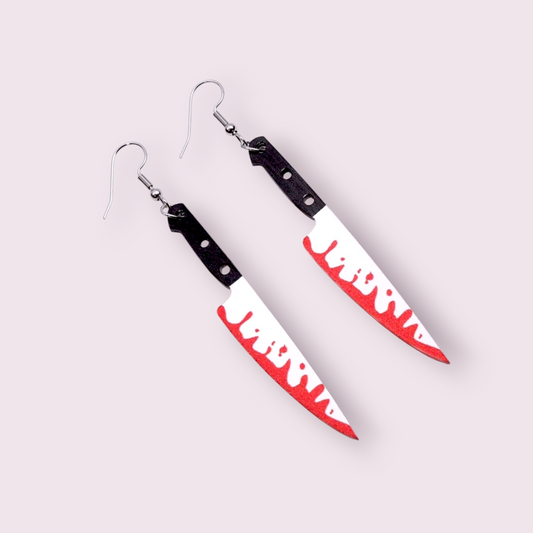 Bloody Knife Earrings
