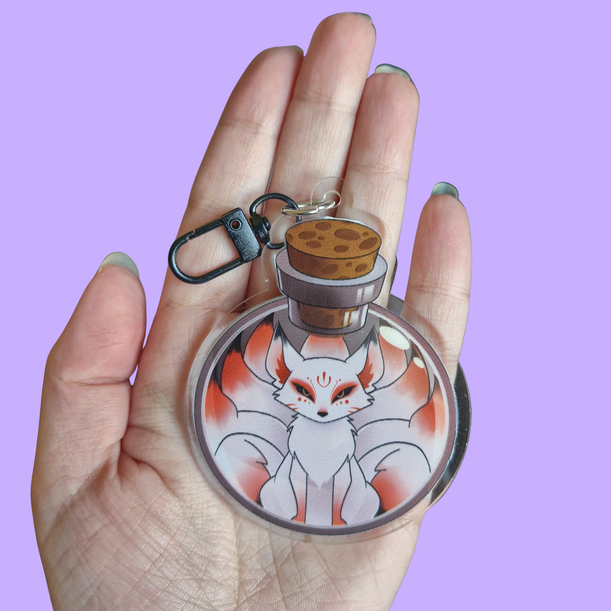 Kitsune Jar Keyring