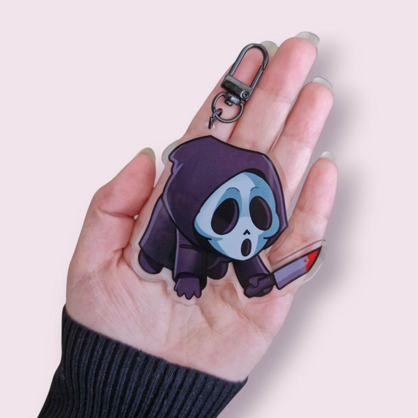 Scream Ghostface Inspired Hanging Keyring