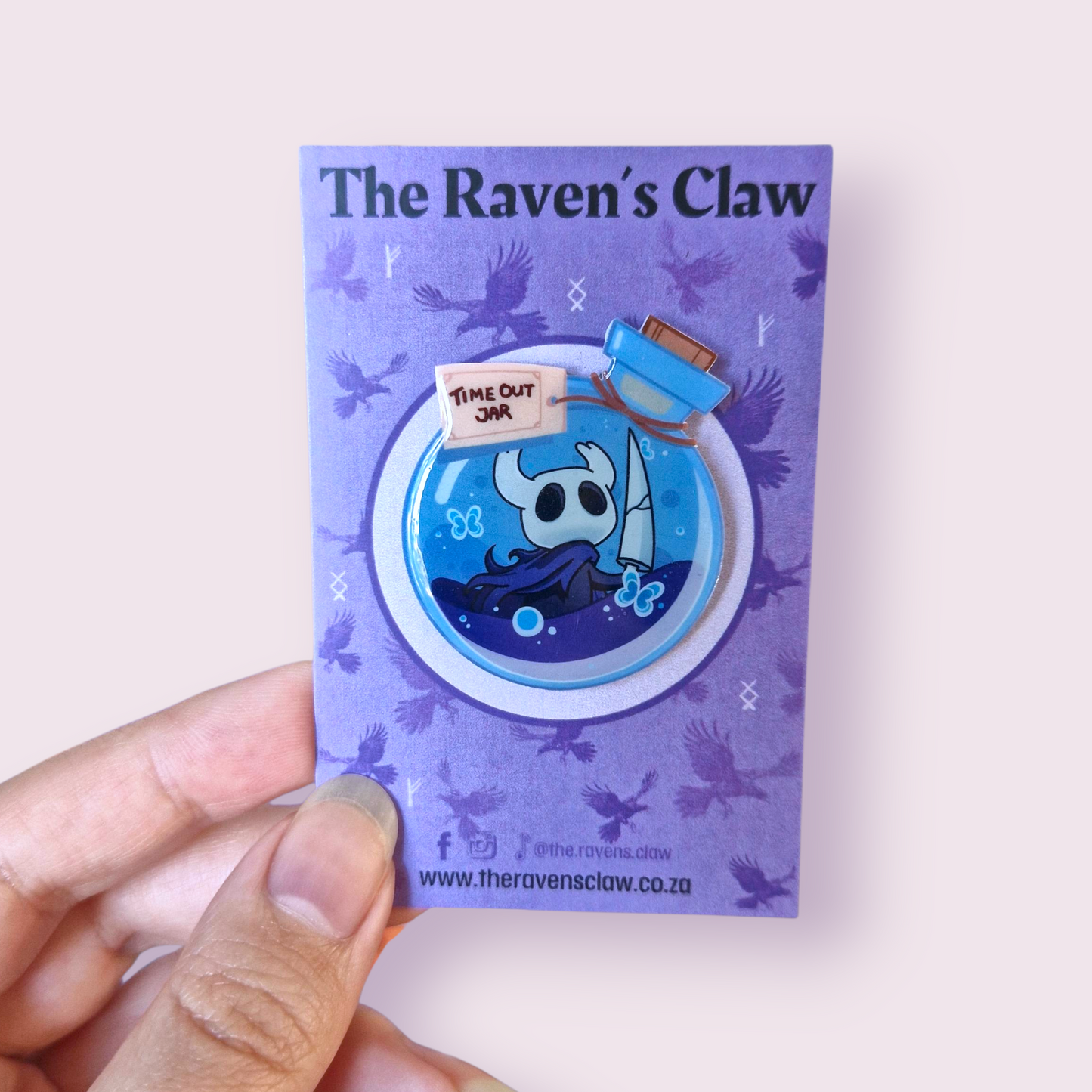 Hollow Knight Inspired Time Out Jar Shrink Film Pin