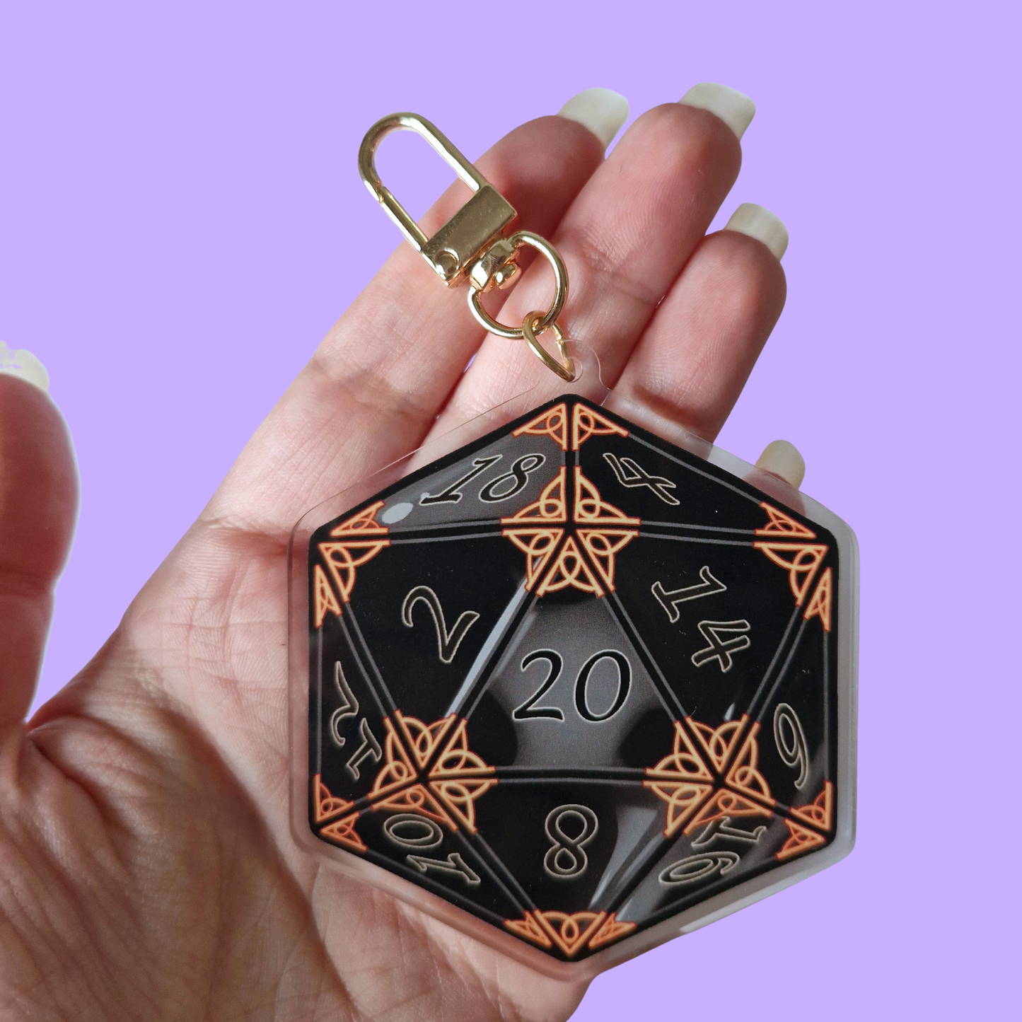 D20 Dice Keyrings