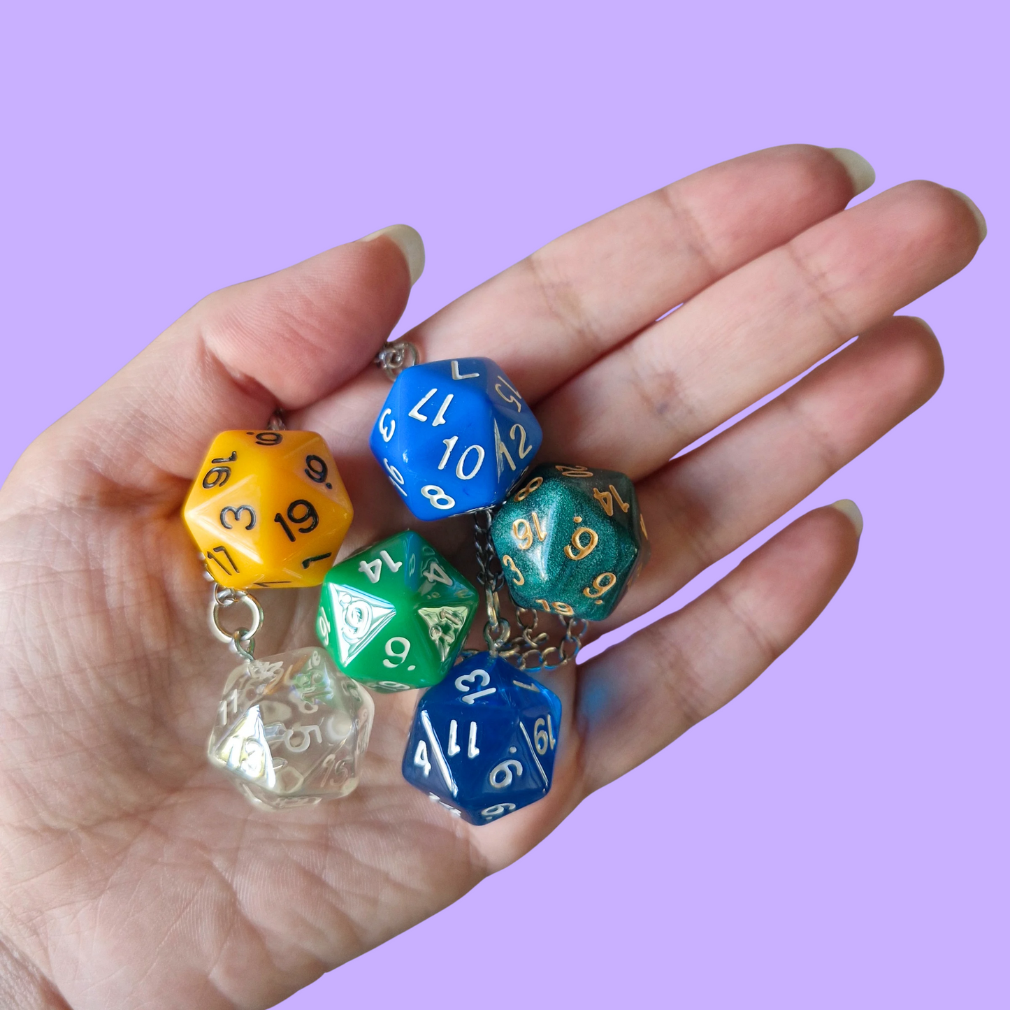 DnD D20 Dice Necklaces
