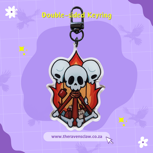 Dead By Daylight Inspired Hex Totem Keyring