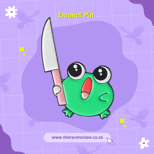 Stabby Frog Pin