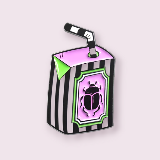 Beetlejuice inspired Juice Box Pin