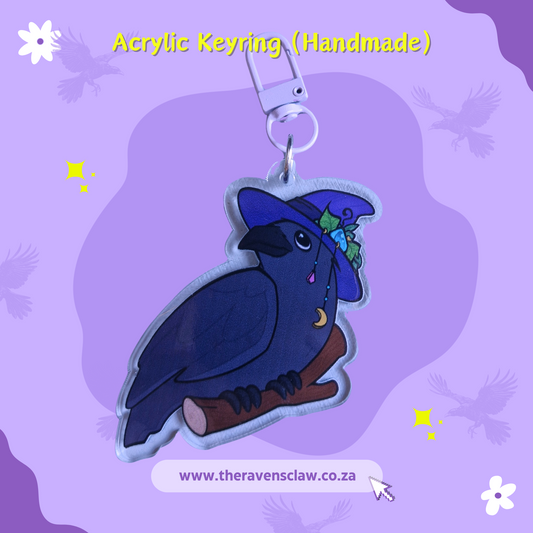 Witch's Familiar Raven Keyring