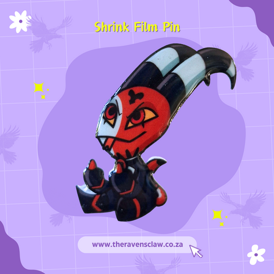 Helluva Boss Inspired Blitzo Shrink Film Pin