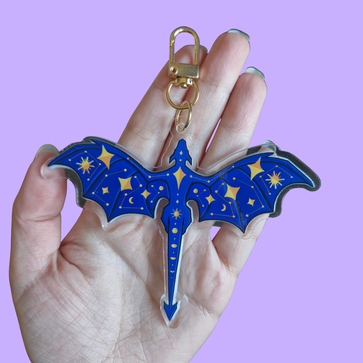 Star Dragon Keyring