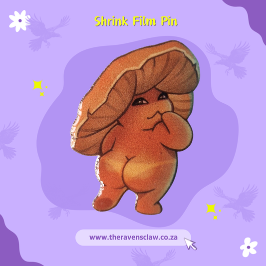 Cheeky Fungi Shrink Film Pin