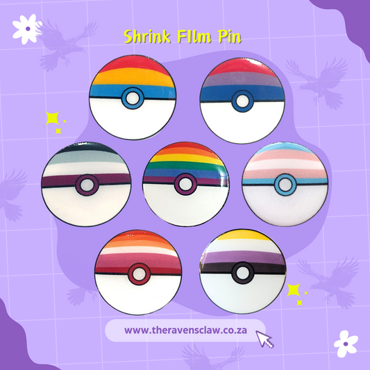 Pokémon Inspired LGBTQIA+ Pride Pin