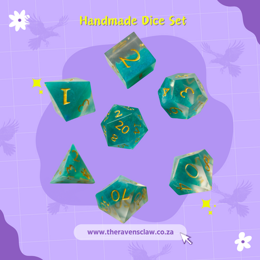 Ocean Tides Handmade Dice Set