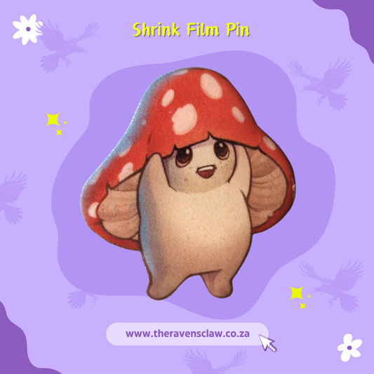 Happy Fungi Shrink Film Pin