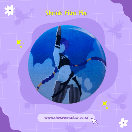 Arcane Inspired Jinx Cloud Shrink Film Pin