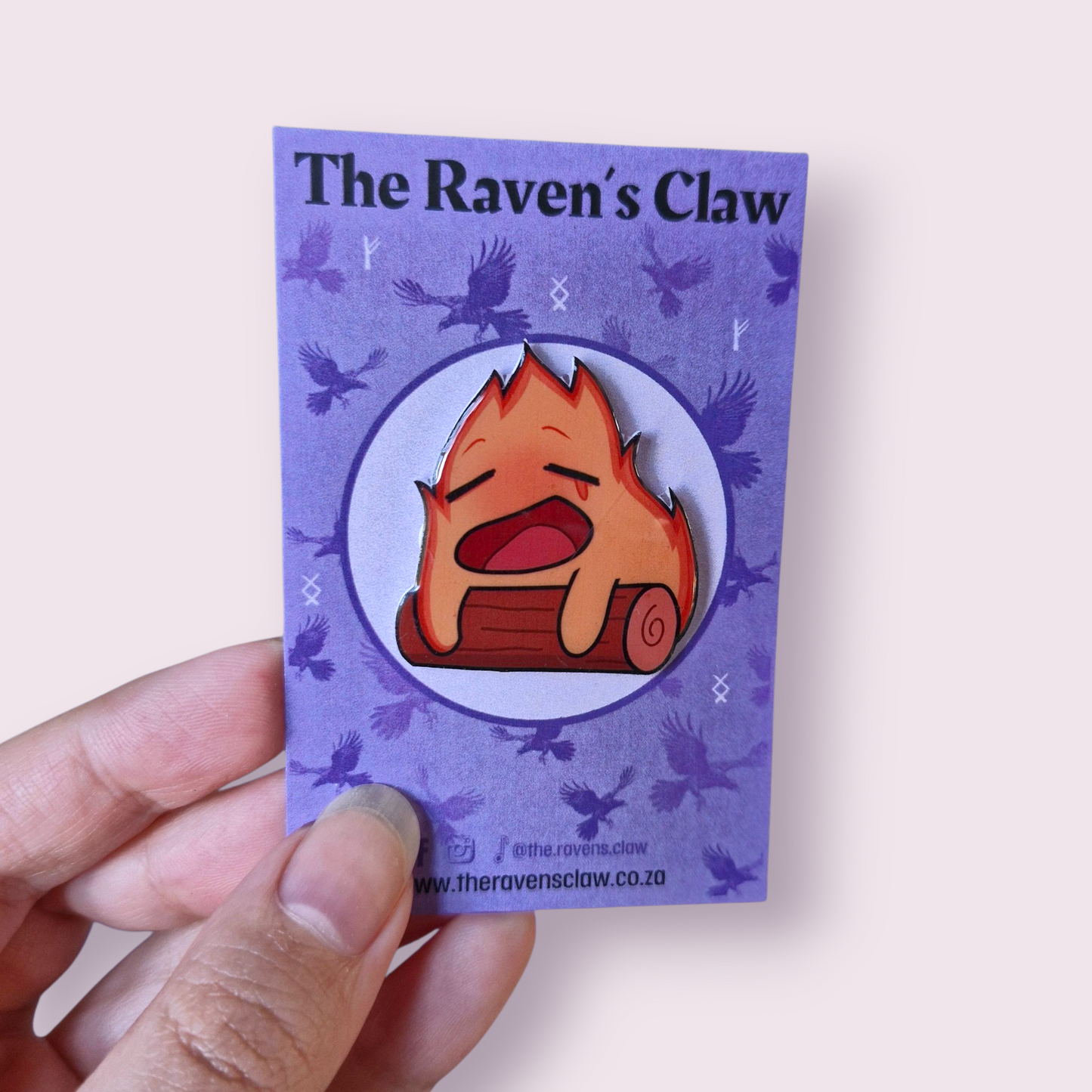Howl's Moving Castle Inspired Calcifer Shrink Film Pin