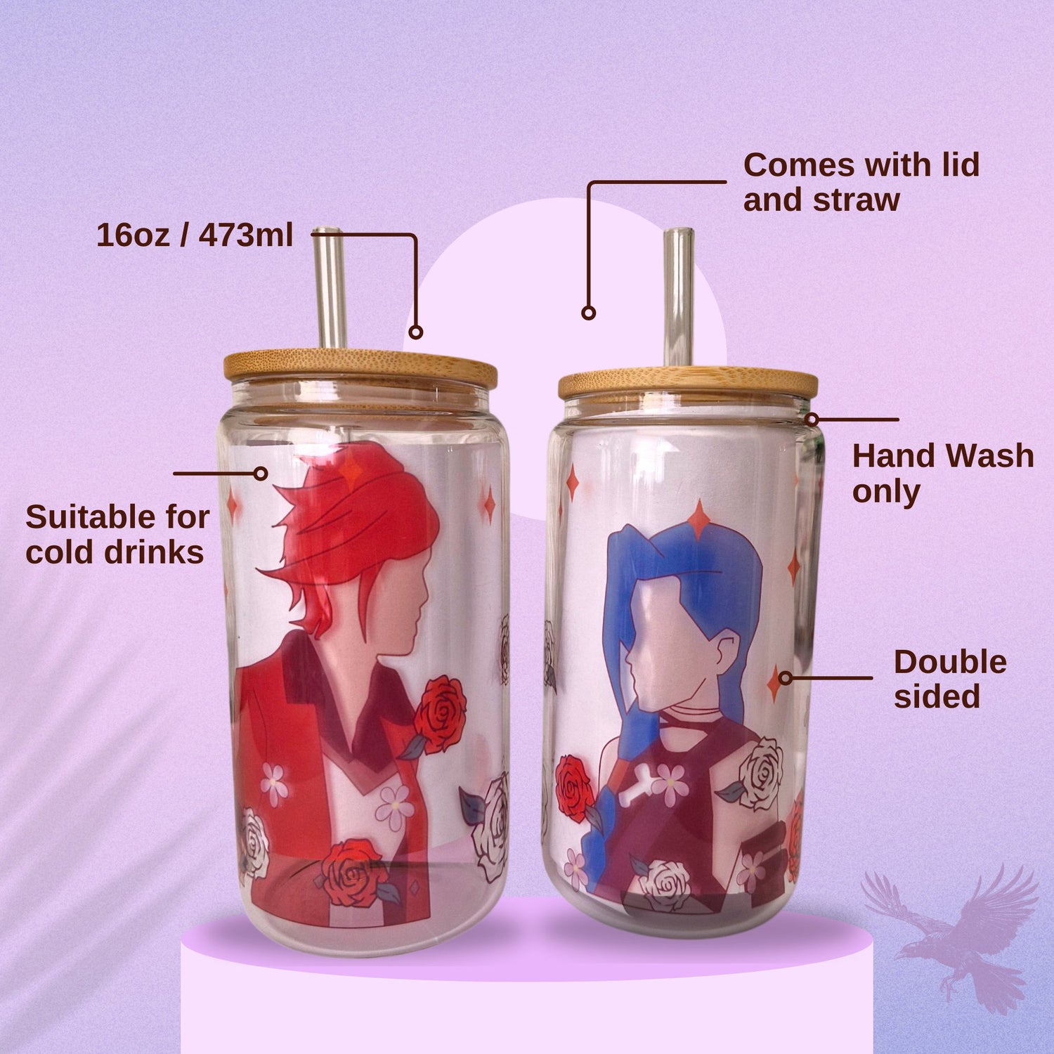 Glasses, Lids and Straws