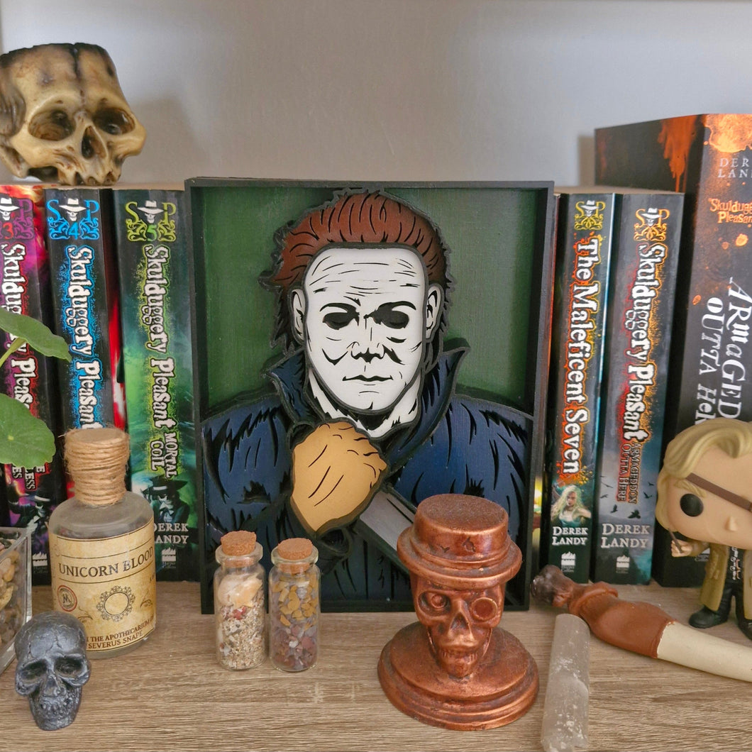 Halloween Inspired Michael Myers 3D Layered Wall Art