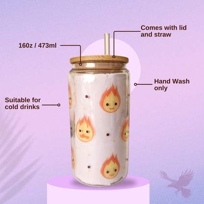 Howl's Moving Castle inspired Calcifer Libby Glass