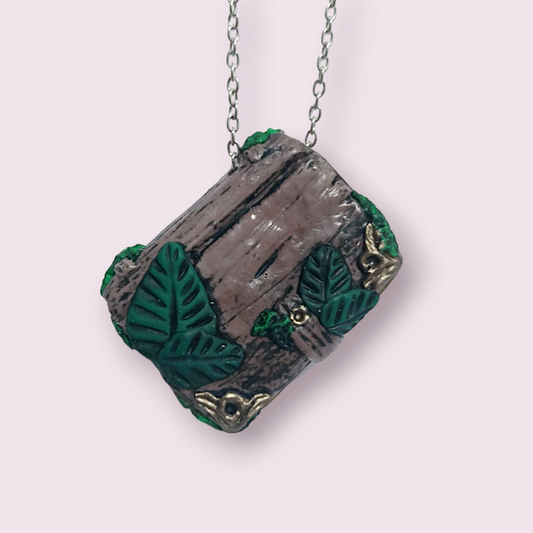 Forest Book Necklace