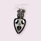 Scream Inspired Ghostface Knife Earrings