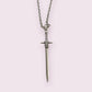 Make a statement with these stunning sword necklaces, perfect for anyone trying to edge up their jewellery collection, plus they look amazing with our sword earrings. Pendant size roughly 4.7cm. Material: zinc alloy.