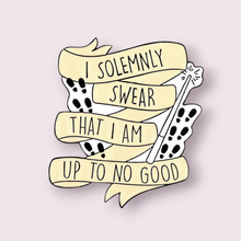 Load image into Gallery viewer, This stunning Harry Potter pin is inspired by the Marauders Map and the phrase used to open it, &quot;I solemnly swear that I am up to no good&quot;. Material: enamel, size: 2.4x3cm.
